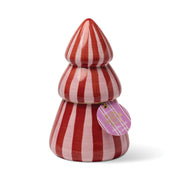 Pink Peppermint Christmas Cabana Tree Candle
