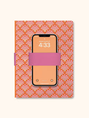 Tropical Blooms Casey Notebook with Phone Loop