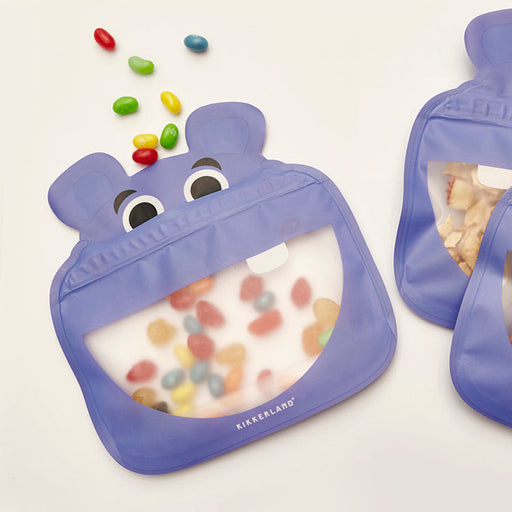 Hippo Zipper Bags (Set of 3)
