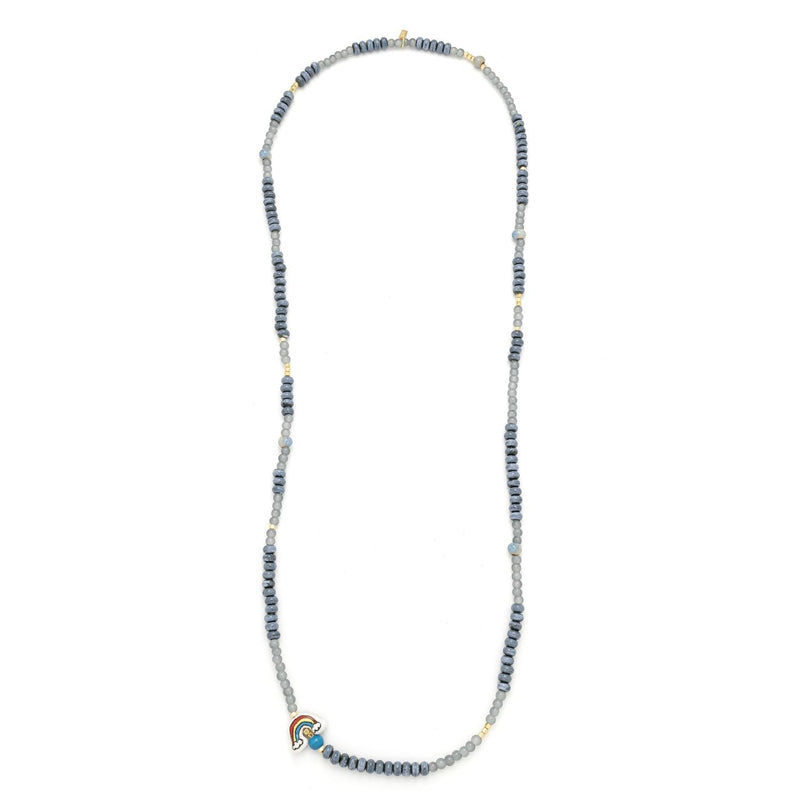 Ceramic Bead Wrap Bracelet/Necklace - Hope/Rainbow