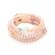Ceramic Bead Wrap Bracelet/Necklace - Balance/Moon