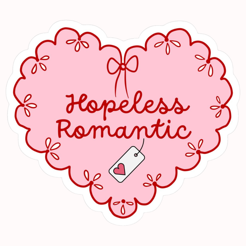 Hopeless Romantic Sticker