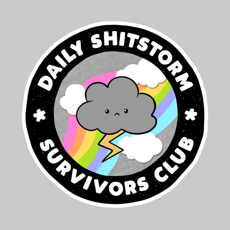 Daily Shitstorm Survivors Club Sticker