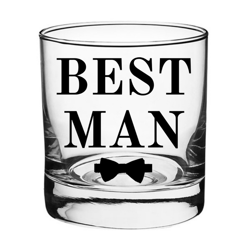 Best Man Whiskey Glass