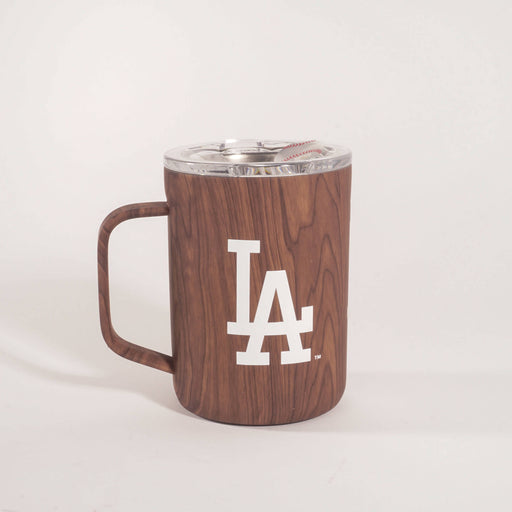 Corkcicle 16 oz Walnut Coffee Mug | Los Angeles Dodgers - LOCAL FIXTURE