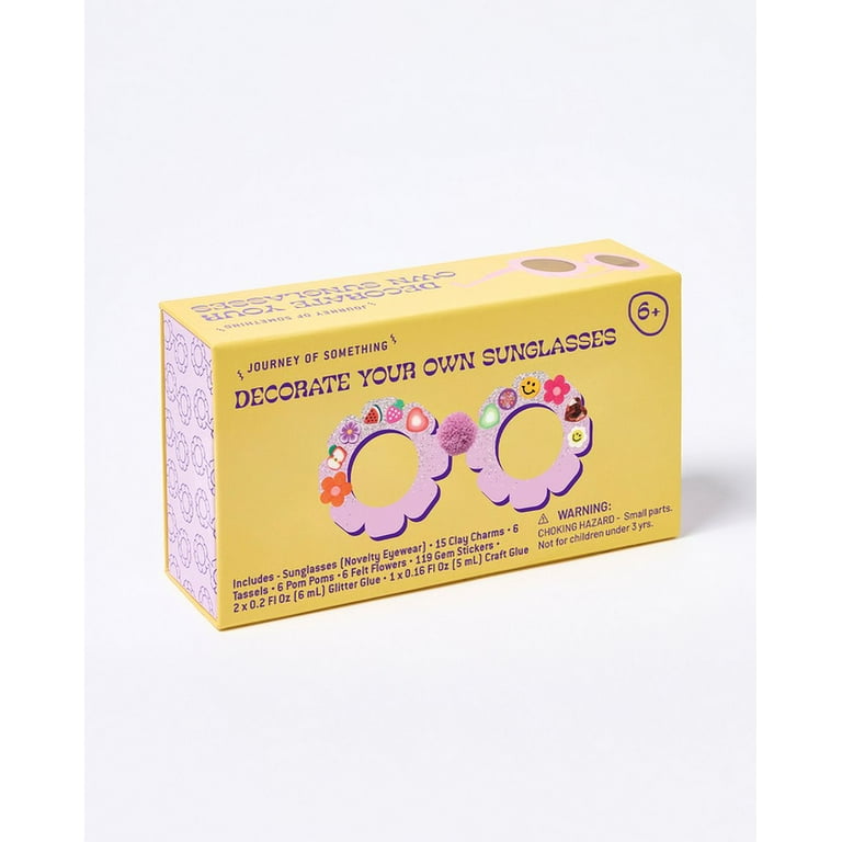 Journey of Something: Decorate Your Own Sunglasses - Flower Eyewear, Craft Kit