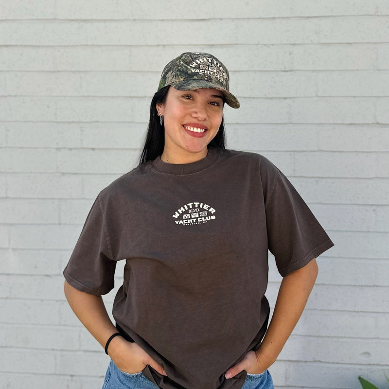 Heavy Faded Whittier Yacht Club Nautical Flag T-shirt