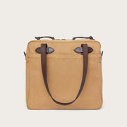 Tote Bag with Zipper - Tan
