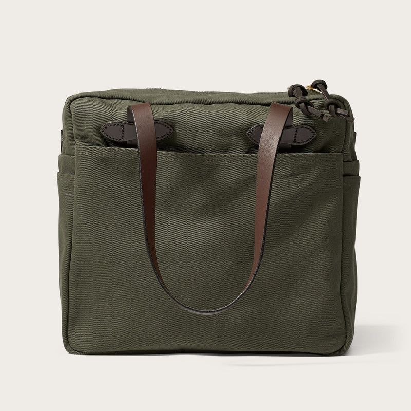 Tote Bag with Zipper - Otter Green