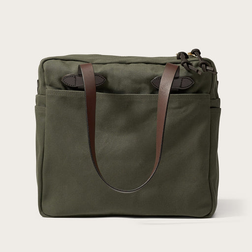 Tote Bag with Zipper - Otter Green