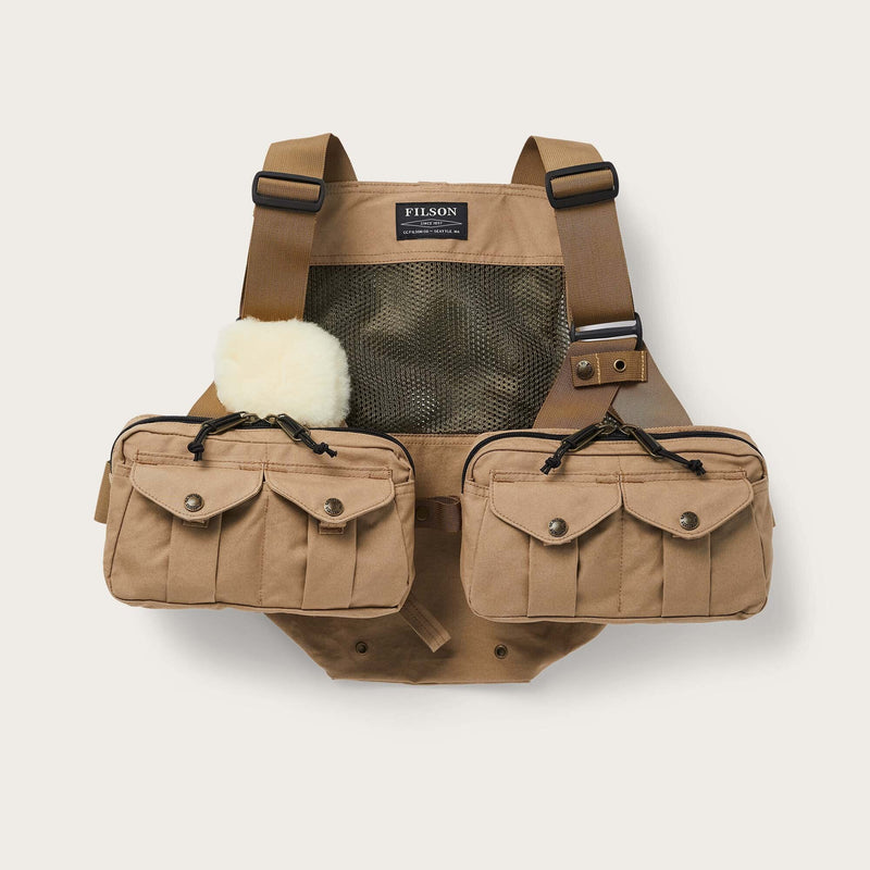 Mesh Fishing Strap Vest - Dark Tan
