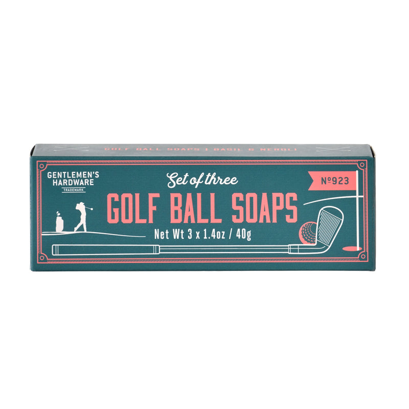 Set of 3 Golf Ball Soaps | Basil and Neroli