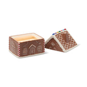Gingerbread House Ceramic Candle