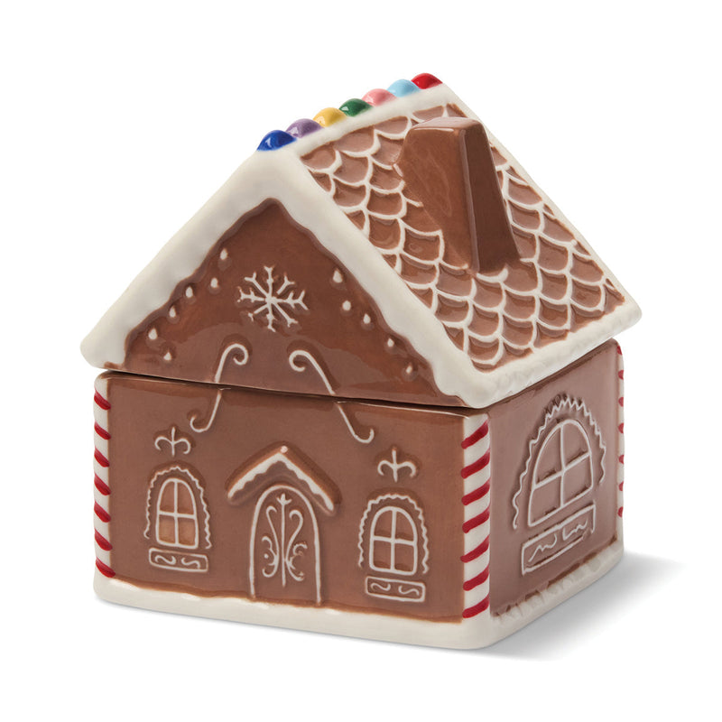 Gingerbread House Ceramic Candle