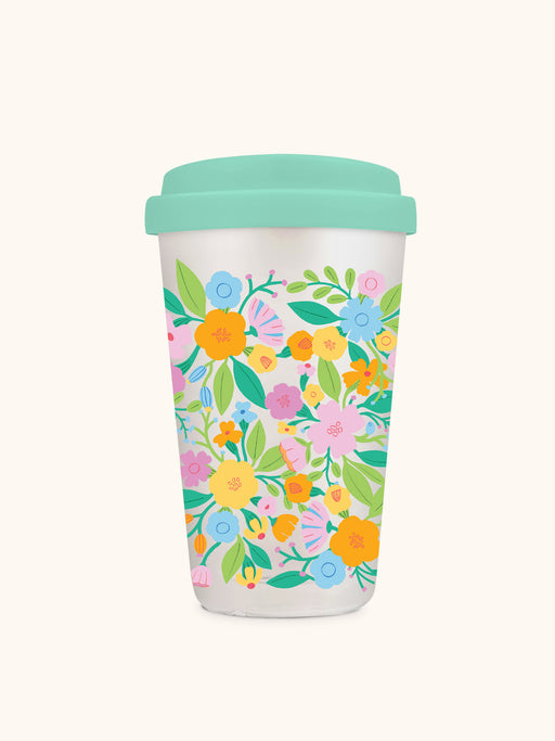 Floral Rush | Glass Coffee Tumbler - LOCAL FIXTURE