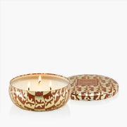Gingerbread Chalet 3 Wick Tin Candle lid