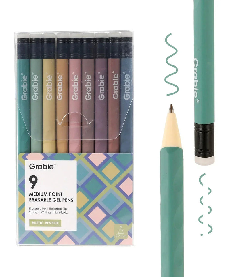 Medium Point Erasable Gel Pen Set | Rustic Reverie