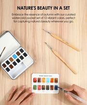 Grabie Watercolor Pocket Set of 12 Autumn