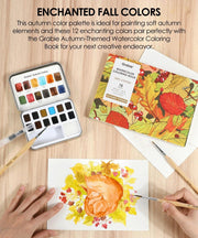 Grabie Watercolor Pocket Set of 12 Autumn