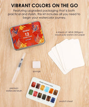 Grabie Watercolor Pocket Set of 12 Autumn