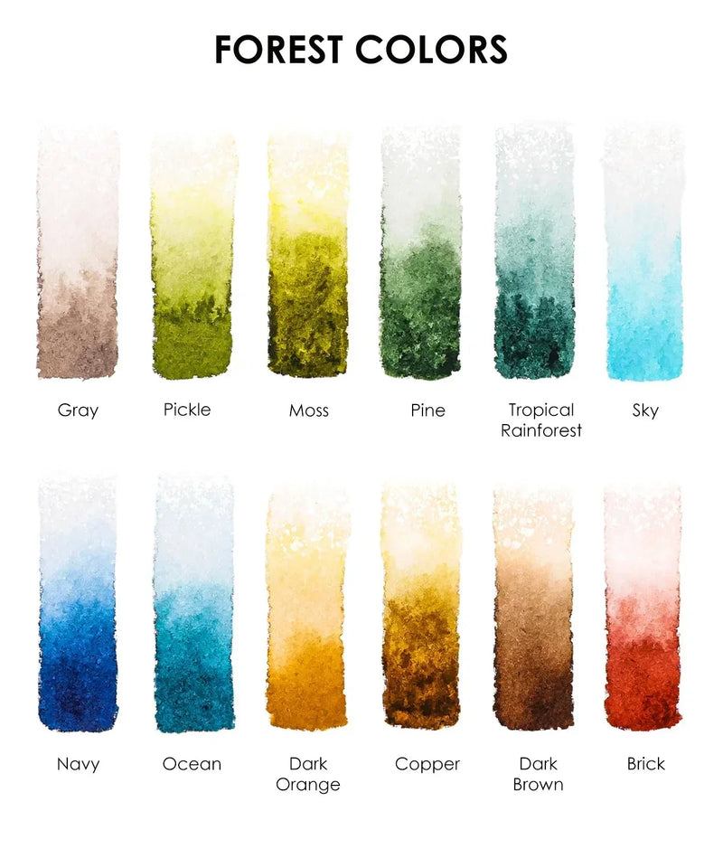Grabie Watercolor Pocket Set of 12 Forest