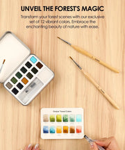 Grabie Watercolor Pocket Set of 12 Forest