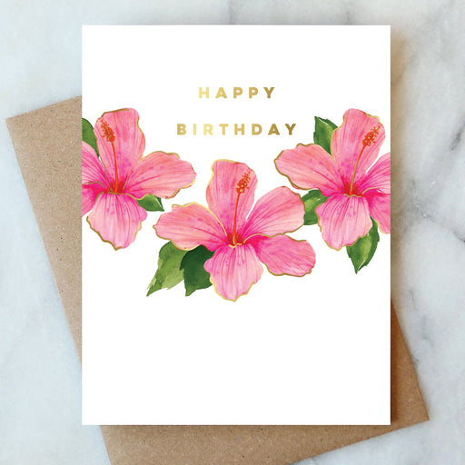 Hibiscus Birthday Card - LOCAL FIXTURE