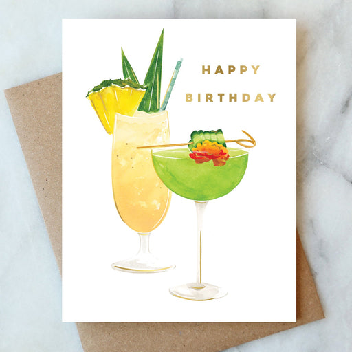 Island Cocktail Birthday Card - LOCAL FIXTURE