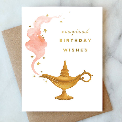 Genie Lamp Birthday Card - LOCAL FIXTURE