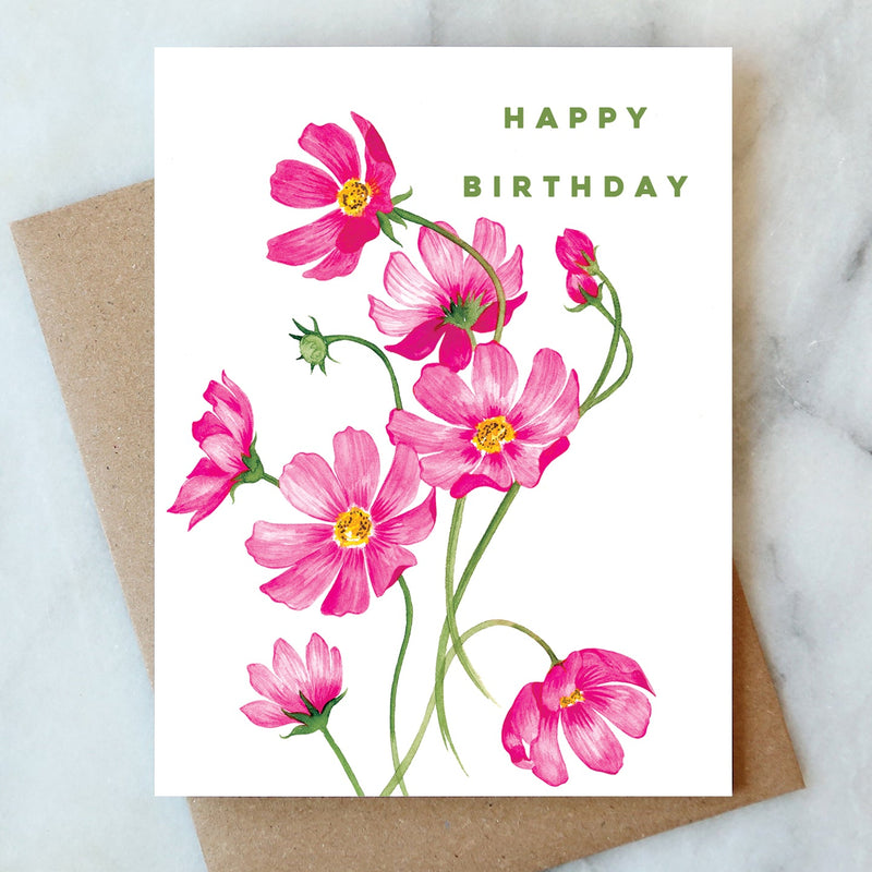 Cosmos Birthday Card - LOCAL FIXTURE