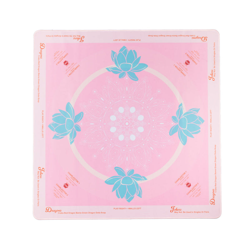 Lotus Mahjong Mat - Pink