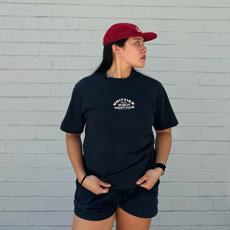 Heavy Faded Whittier Yacht Club Nautical Flag T-shirt