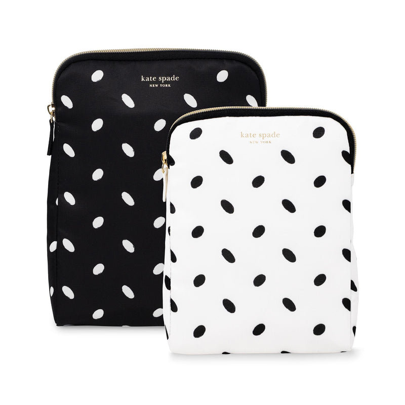 Kate Spade New York Insulated Snack Bag Set, Almond Dot