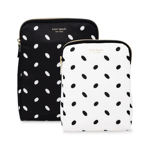 Kate Spade New York Insulated Snack Bag Set, Almond Dot