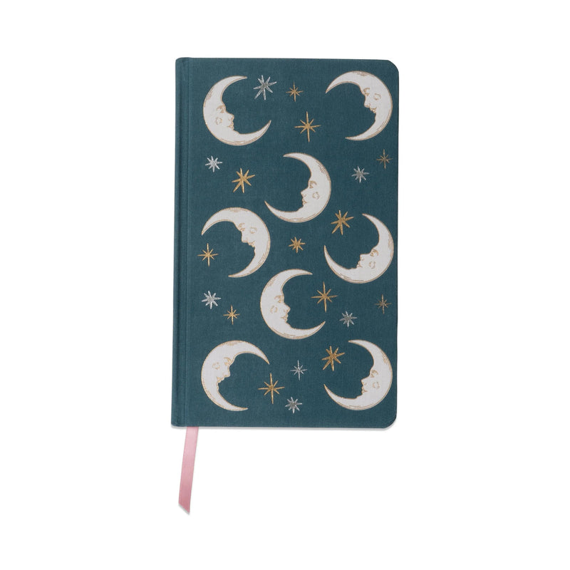 Cloth Journal - Teal Moon