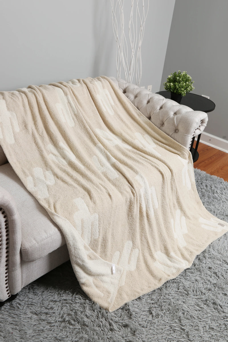 Cactus Pattern Luxury Soft Throw Blanket