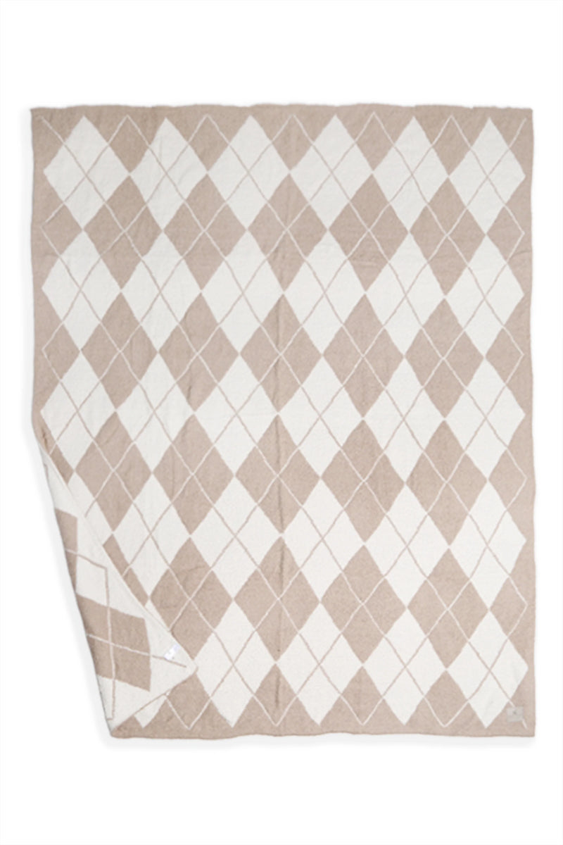 Argyle Pattern Luxury Soft Throw Blanket