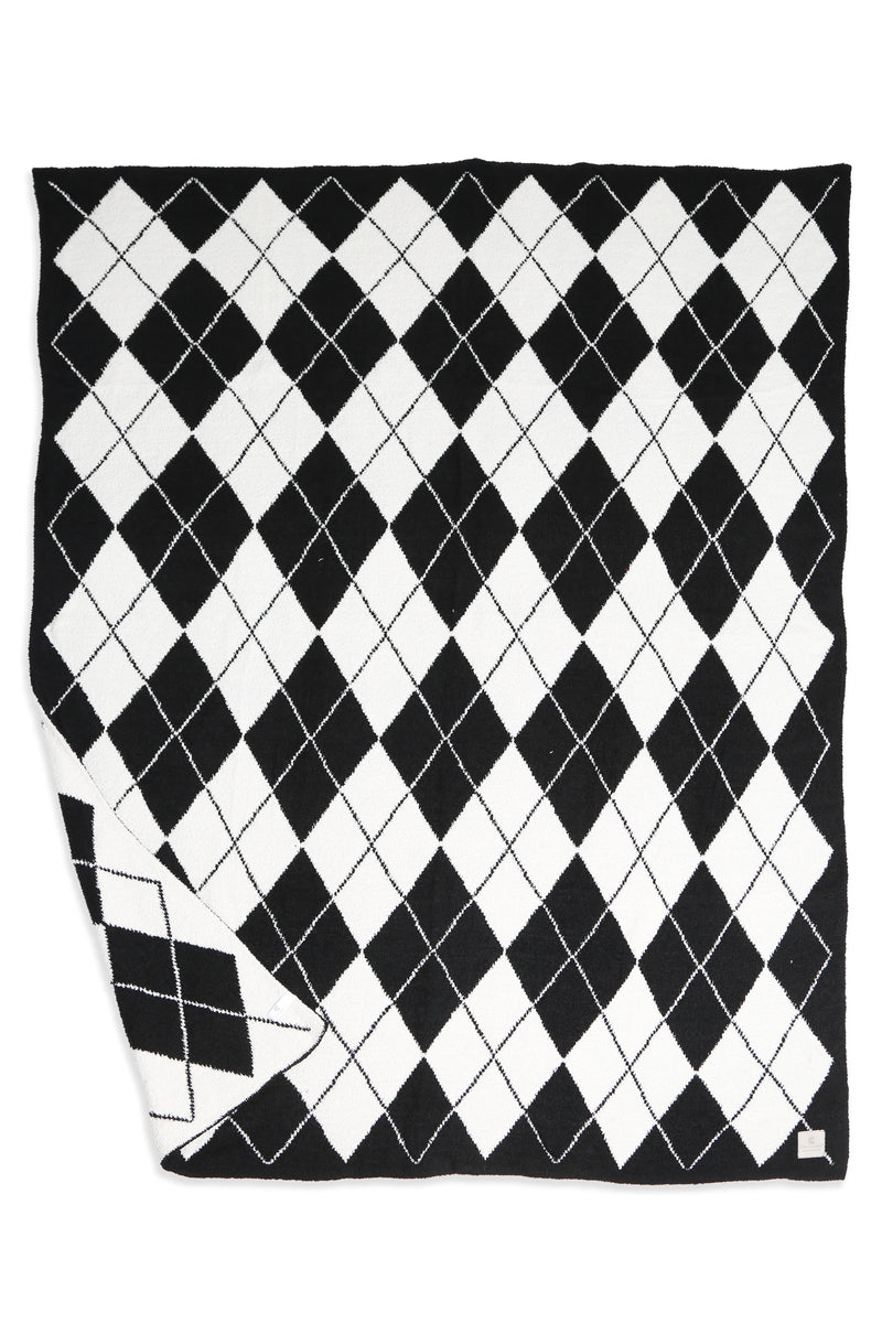 Argyle Pattern Luxury Soft Throw Blanket