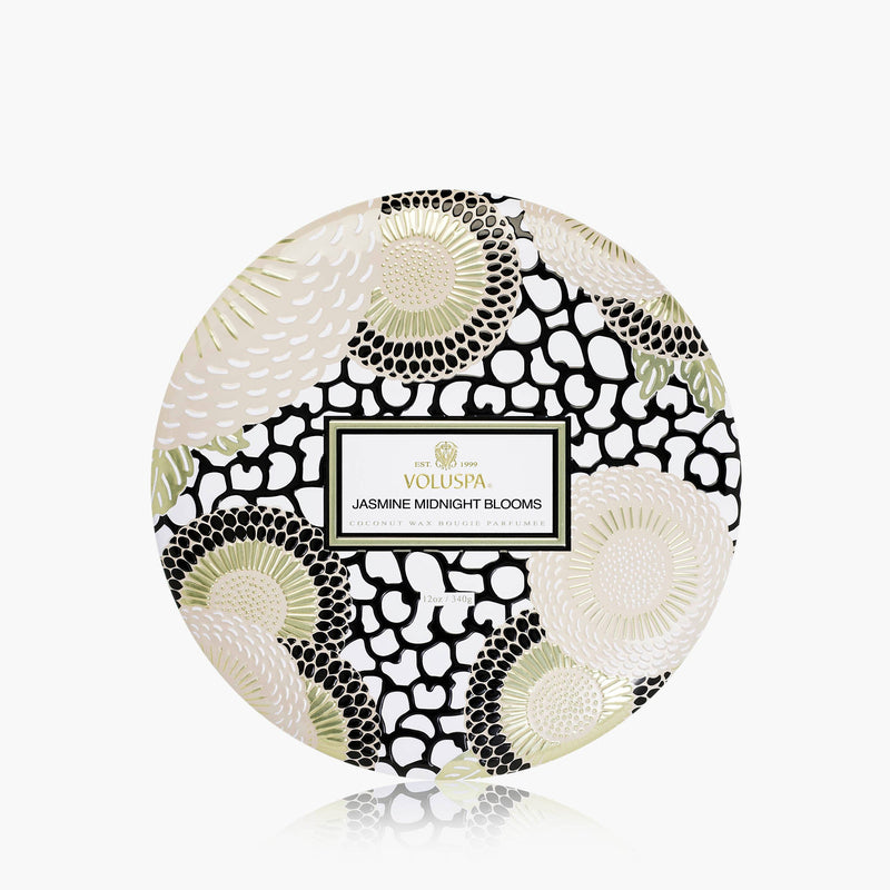 Jasmine Midnight Blooms | 3-Wick Tin Candle