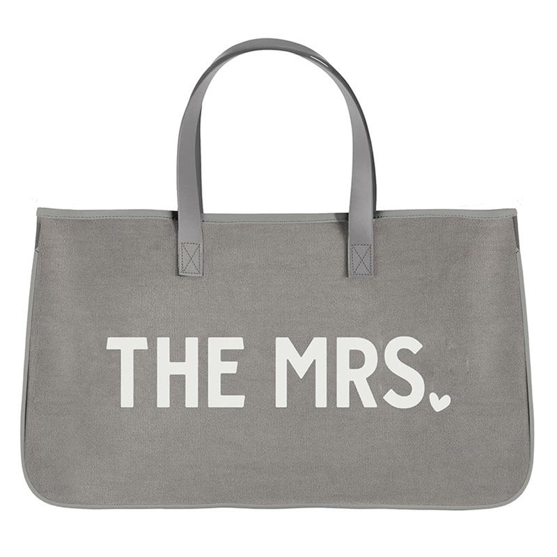 Grey Canvas Travel Tote