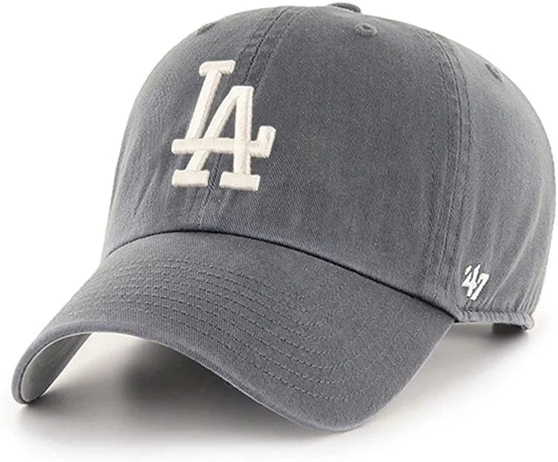 LA Dodgers 47 Clean Up w/ No Loop Label | Charcoal