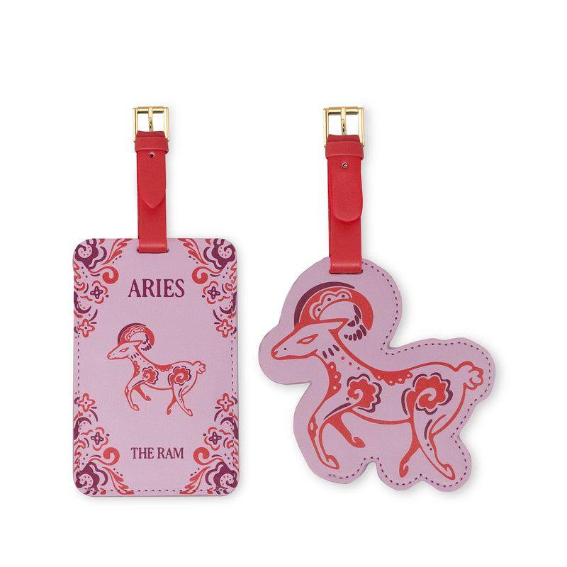 Kate Spade New York Astrology Luggage Tag Set of 2, Aries