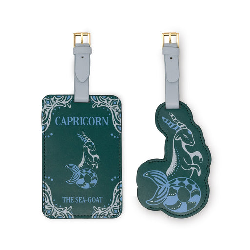 Kate Spade New York Astrology Luggage Tag Set of 2, Capricorn