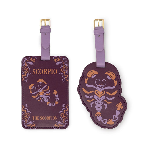Kate Spade New York Astrology Luggage Tag Set of 2, Scorpio