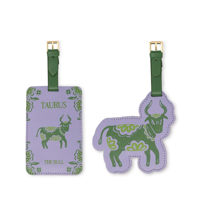 Kate Spade New York Astrology Luggage Tag Set of 2, Taurus