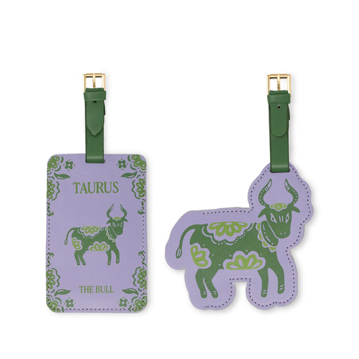 Kate Spade New York Astrology Luggage Tag Set of 2, Taurus