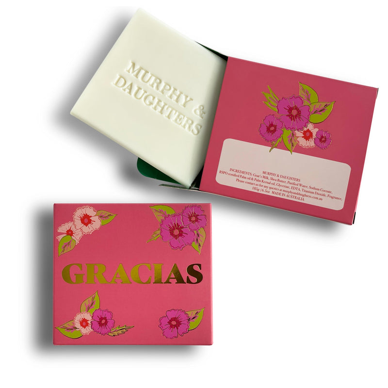 Murphy & Daughters Message on a Soap - GRACIAS (Frangipani)