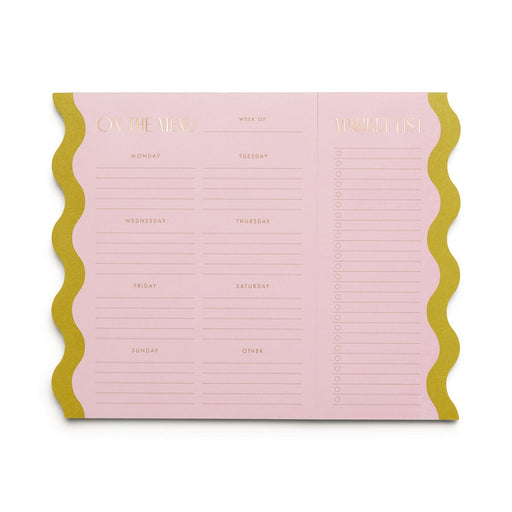 Meal Planner Notepad with Magnets | Pink + Chartreuse - LOCAL FIXTURE