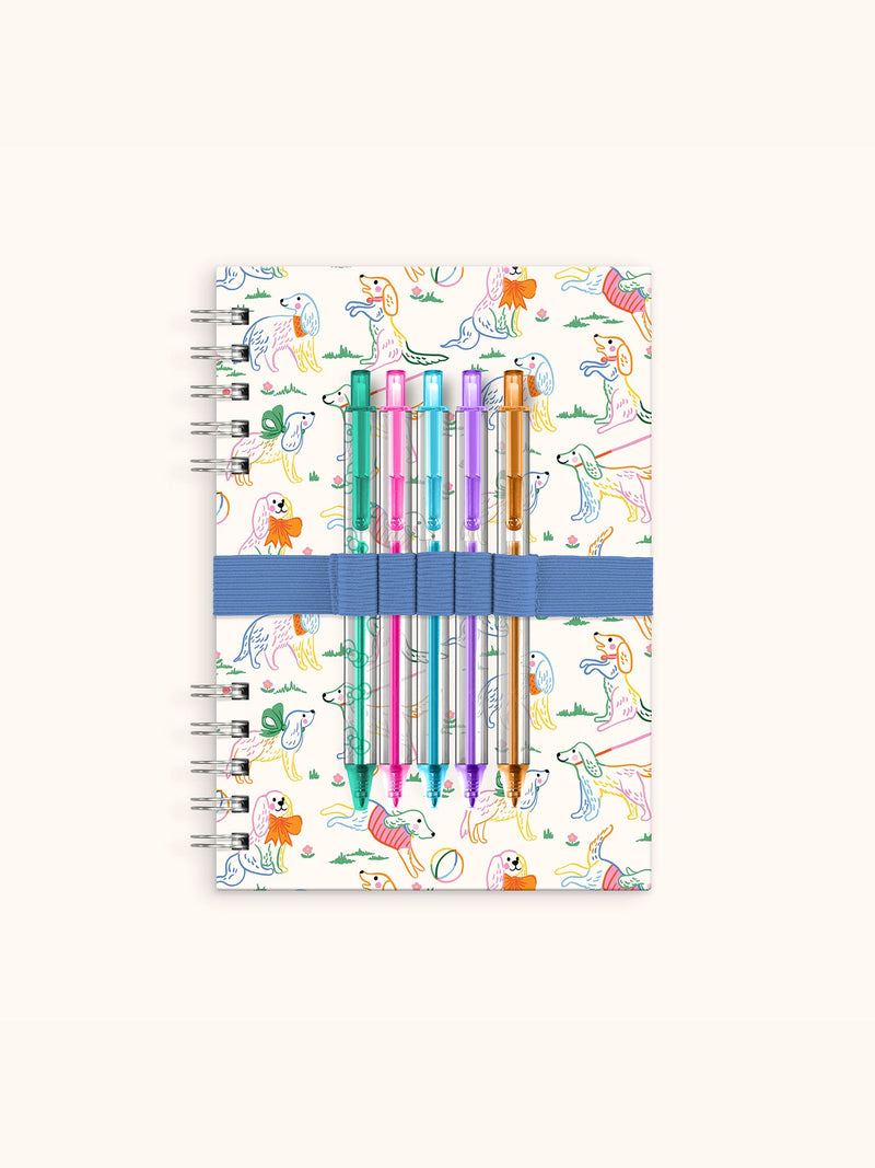 Posh Pups Harper Split-Spiral Notebook & Pen Set