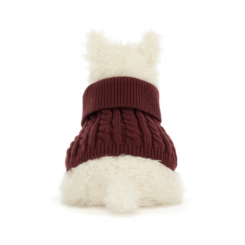 Jellycat Munro Scottie Dog Winter Jumper Outfit